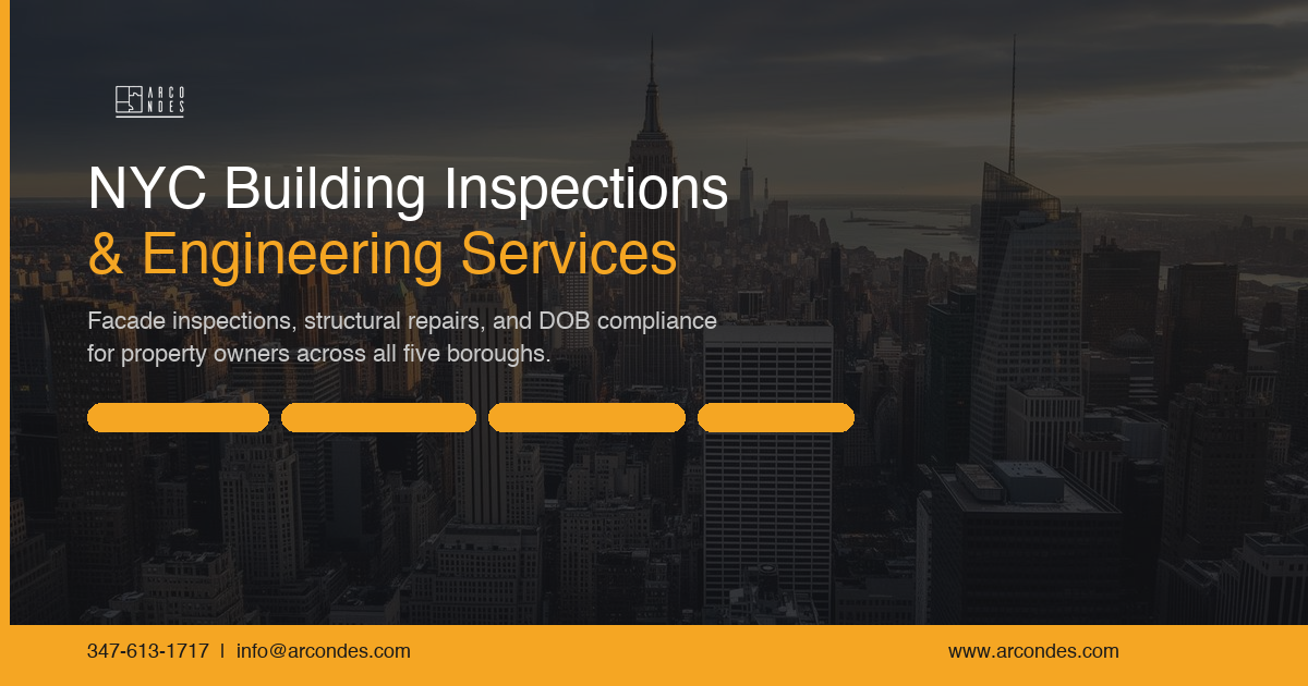 Qewi NYC Building Inspections, Facade Compliance & Engineering | ARCONDES
